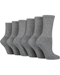 SOCKSHOP TORE - 6 Pack Ladies Plain Crew Sport Socks - Lyst