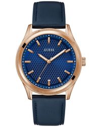 Guess - Dex Watch Gw0846G2 Leather - Lyst