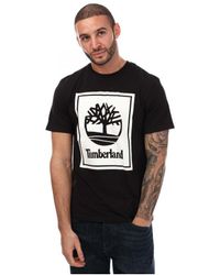 Timberland - Front Stack Logo T-Shirt - Lyst