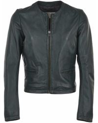Ashwood Leather - 'Ethel' Real Collarless Jacket - Lyst