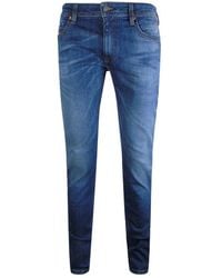 DIESEL - Thommer-X Badge Denim Pants Cotton - Lyst