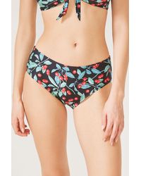 Penti - Bloemen Midden-Taille Hipster Bikini Onderdeel - Lyst