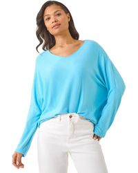 Roman - V-Neck Snit Top - Lyst