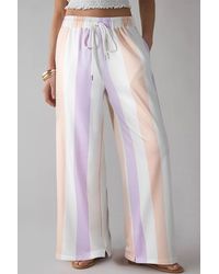 Azura Exchange - Gestreifte Weite Hose - Lyst