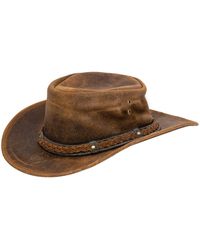 Infinity Leather - Cowboy Aussie Real Bush Hat - Lyst