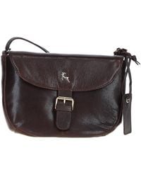 Ashwood Leather - Real Flap-Over Crossbody Bag - Lyst