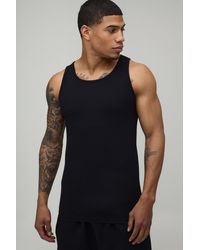 BoohooMAN - Basic Muscle Fit Vest - Lyst