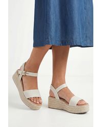Good for the Sole - Elodie Textile Medium Wedge Sandals - Lyst
