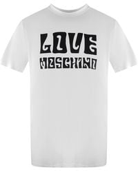 Moschino - Love Logo T-Shirt Cotton - Lyst