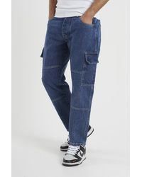 Brave Soul - Cargo Jeans Loose Fit Combat - Lyst