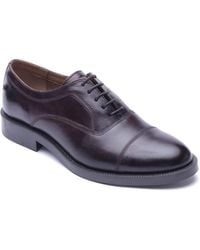 Base London - Roma Leather Washed Oxford Shoes - Lyst