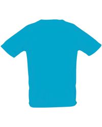 Sol's - Sporty Short Sleeve Performance T-Shirt (Aqua) - Lyst