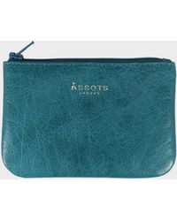 Assots London - Poppy' Full Grain Leather Zip Top Coin Purse - Lyst