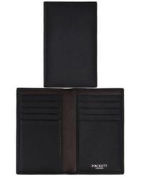 Hackett - Leather Black Card Holder - Lyst