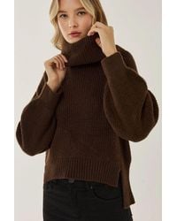 Hiccup - Oversized Turtleneck Knit Sweater - Lyst