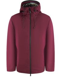 Aquascutum - Activehellid Parka Cordovan Burgundy Jacket - Lyst