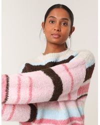 Blue Vanilla - Colourful Block Horizontal Stripes Jumper - Lyst