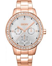 DKNY - Dk1L055M0065 Ladies Parsons Glitz Watch - Lyst