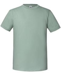 Fruit Of The Loom - Iconic Premium Ringspun Cotton T-Shirt (Sage) - Lyst