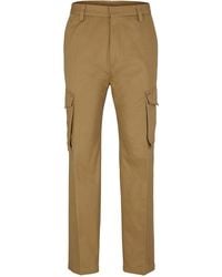 HUGO - Falko Solid Patterned Combat Cargo Pants - Lyst