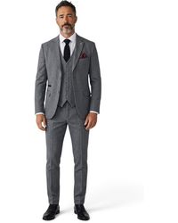 TruClothing - 3 Piece Tweed Herringbone Formal Suit - Lyst
