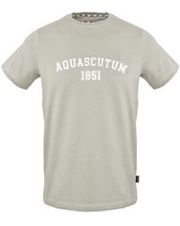 Aquascutum - Arch Lettering Crew Neck Short Sleeve T-Shirt - Lyst