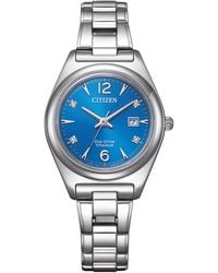 Citizen - Watch Ew2601-81L Titanium - Lyst