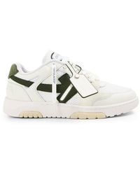 Off-White c/o Virgil Abloh - Off Slim Low Calfskin Leather Trainers - Lyst