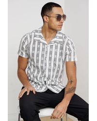 Brave Soul - Patterned Short Sleeve Shirt - Lyst