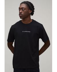 BoohooMAN - Regular It's Coming Home Print T-Shirt - Lyst