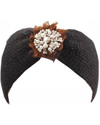 SVNX - Knitted Headband With Pearl And Gem Flower - Lyst