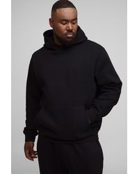 BoohooMAN - Plus Basic Regular Fit Over The Head Hoodie - Lyst