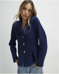 River Island - Jacket Long Sleeve Pleated - Lyst