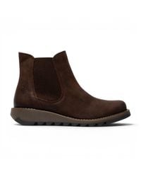 Fly London - Chelsea Suede Leather Ankle Boots - Lyst
