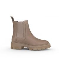 Timberland - Cortina Valley Mid Chelsea Boots Colour: Taupe - Lyst