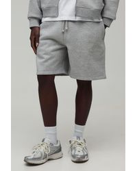 BoohooMAN - Heavyweight Embroidered Baggy Short - Lyst