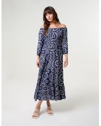 Blue Vanilla - Bardot Coconut Button Maxi Dress - Lyst