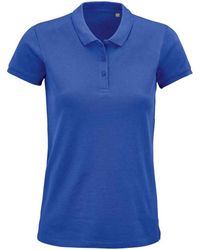 Sol's - Ladies Planet Organic Polo Shirt (Royal) - Lyst