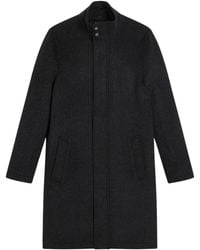 Ted Baker - Ederson Wool Blend Funnel Neck Coat - Lyst