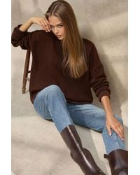 Hiccup - Cozy Crew Neck Knit Sweater - Lyst