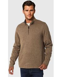 Wrangler - Zip Neck Fleece Sweater - Lyst