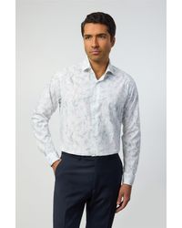 Alexandre Silver Label - Long Sleeve Floral Tailored Formal Shirt - Lyst