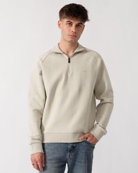 BOSS - Sweat Zip-Neck Sweatshirt - Lyst