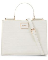 Carvela Kurt Geiger - Tote Bag Bone Croc Jessica - Lyst