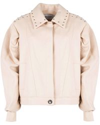 Silvian Heach - Jas Oversize Vrouw Beige - Lyst