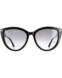 Tom Ford - Cat Eye Shiny Smoke Gradient Isabella Ft0915 - Lyst
