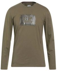 C.P. Company - Block Chest Logo Long Sleeve T-Shirt - Lyst