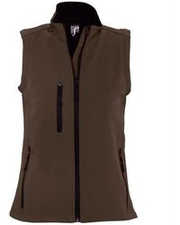 Sol's - Ladies Rallye Soft Shell Bodywarmer Jacket (Dark Chocolate) - Lyst
