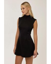 Hiccup - High Neck Mini Dress - Lyst