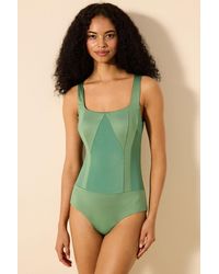 Penti - Knitted Corset One-Piece Swimsuit - Lyst